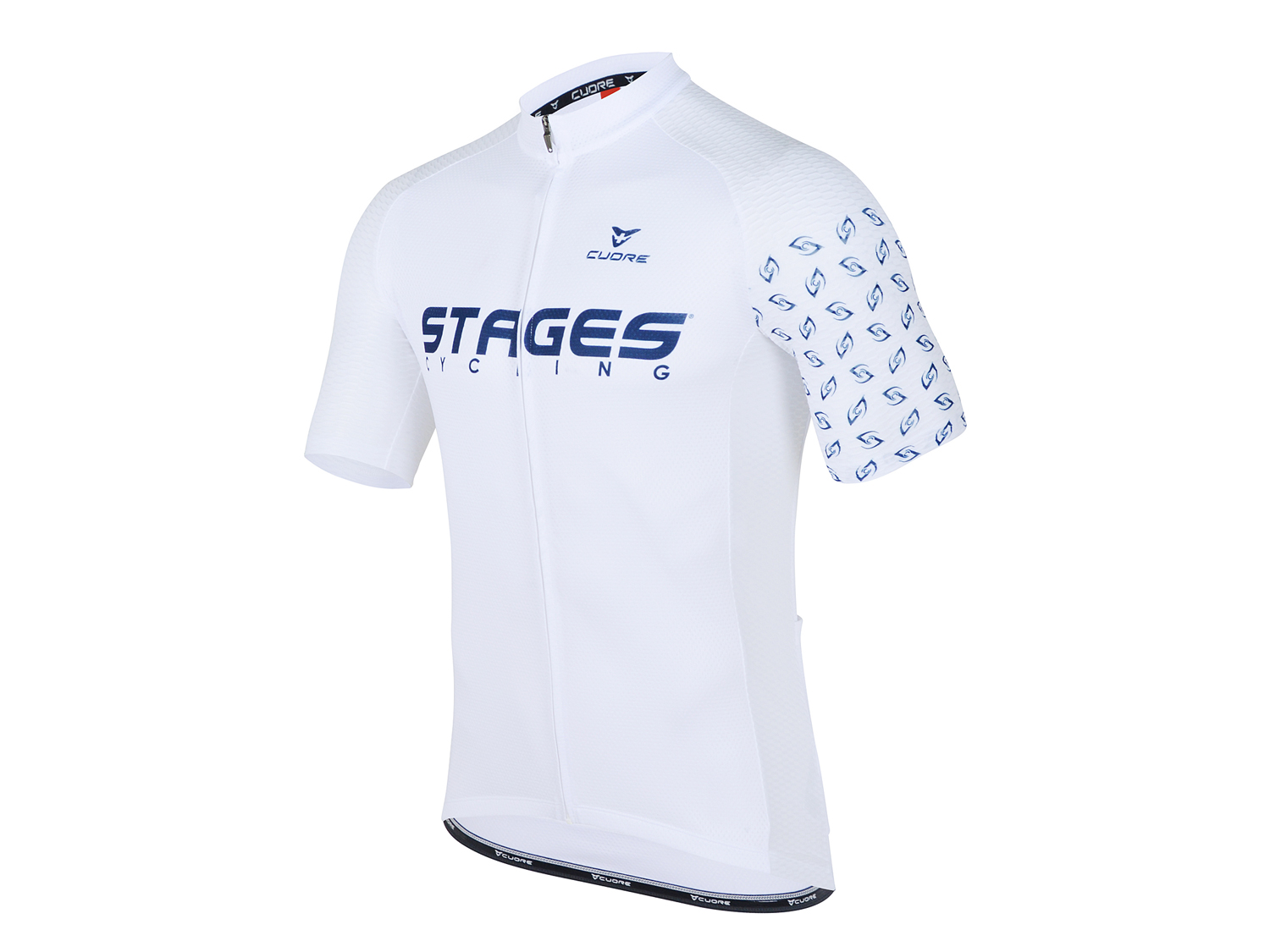 white cycling jersey mens